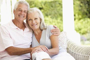 Portrait Of Romantic Senior Couple