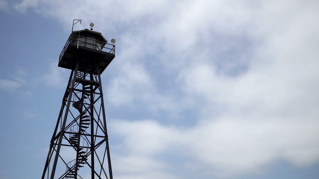 Watchtower on Alcatraz island.