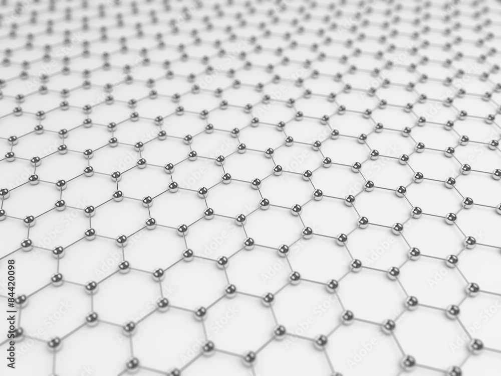 Poster abstract hexagon structure background