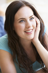 Portrait Of Young Woman Relaxing