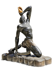 Haiti's famous "Unknown Slave" (Le Negres Marron), equivalent to the US Statue of Liberty.