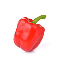 sweet red pepper isolated on white background
