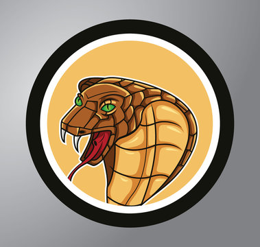 Cobras Circle sticker