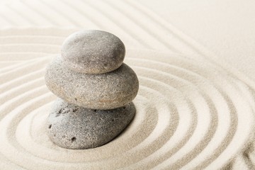 Zen, garden, sand.
