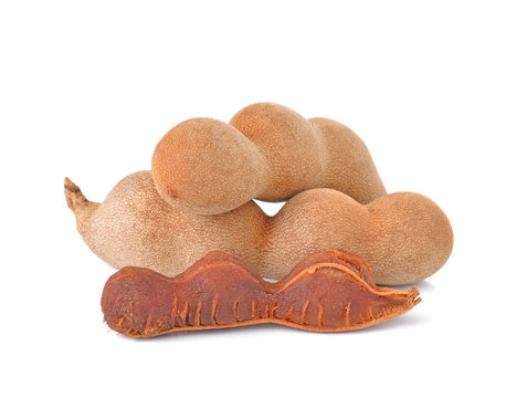 Tamarind isolated on white background