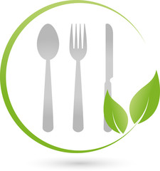 Vegetarisch, Essen, Restaurant, Logo