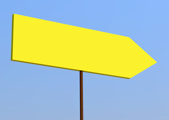 Blank signpost