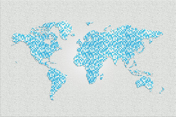 mosaic world map