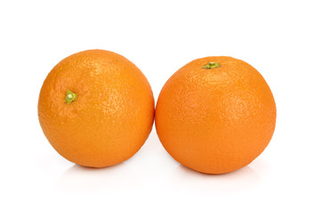 Orange fruit isolated on white background