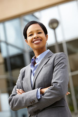 Businesswoman outdoors