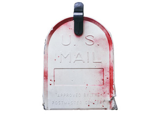 Us mailbox front side isolated