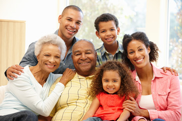 Obraz premium 3 Generation family at home