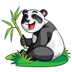 Panda Cartoon
Illustration of cute cartoon panda.