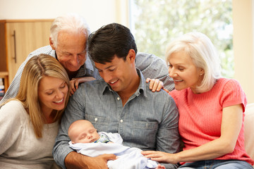 Multi-generation family portrait