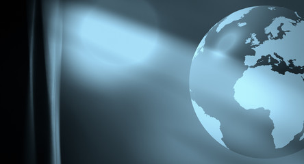 World globe travel concept background