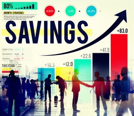 Savings Financial Management Money Planning Concept