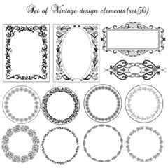 Set of Vintage Decorative frames