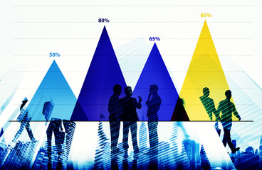 Business Data Analysis Strategy Marketing Graph Concept