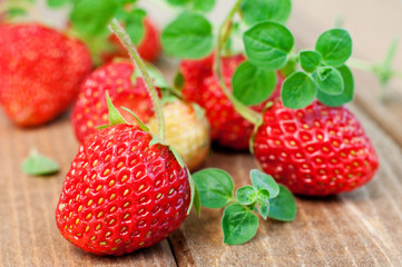 strawberry and oregano