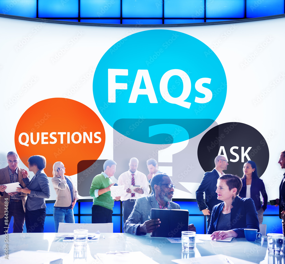 Poster faqs frequently asked questions solution concept