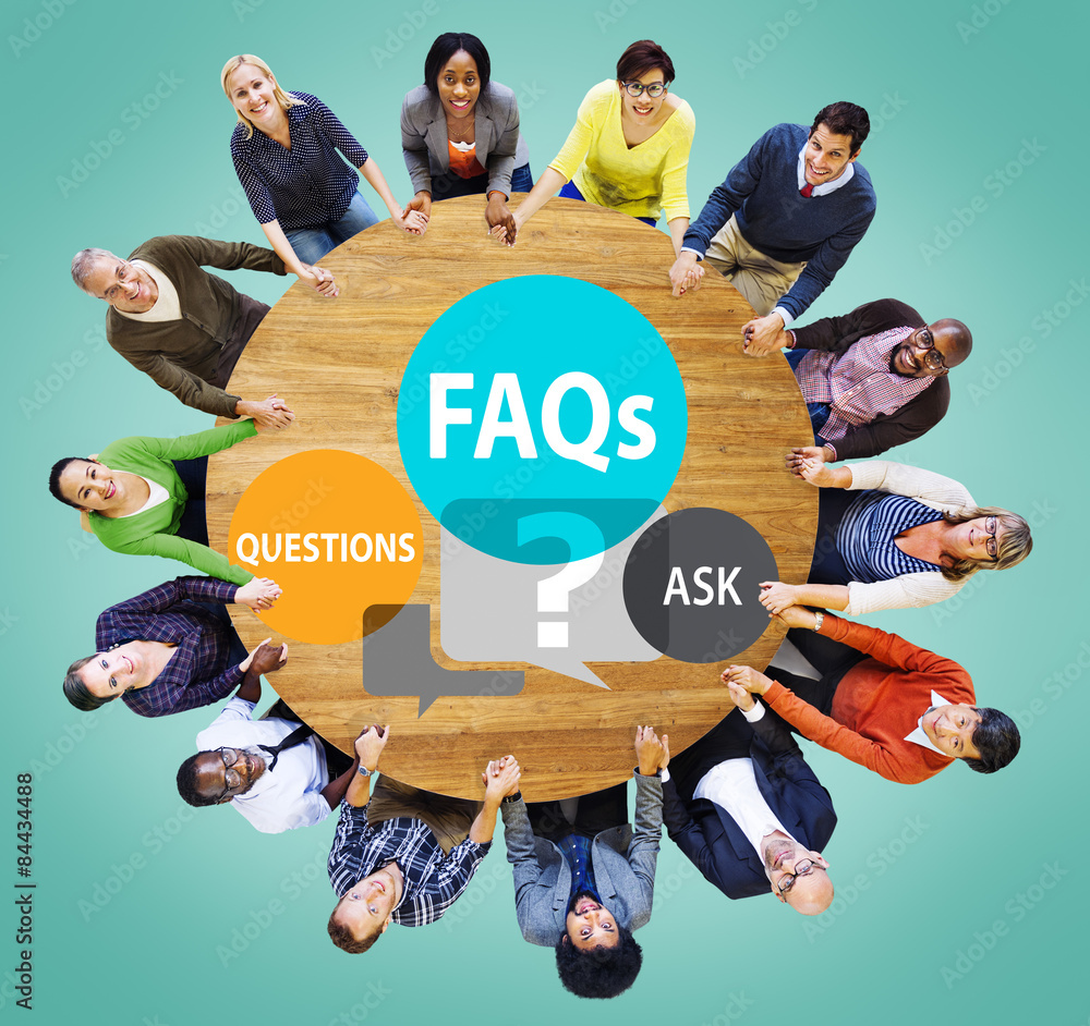 Poster faqs frequently asked questions solution concept
