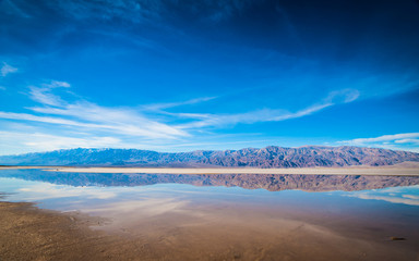 Fototapeta na wymiar Panorama of Death Valley Stream