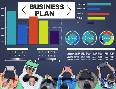 Business plan Bar Graph Data Development Information Concept