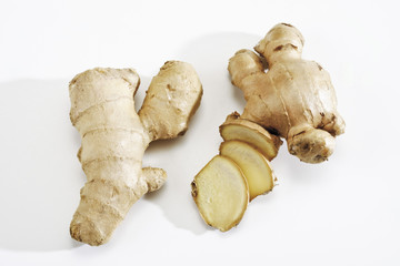 Ingwer (Zingiber officinale), Knollen, angeschnitten