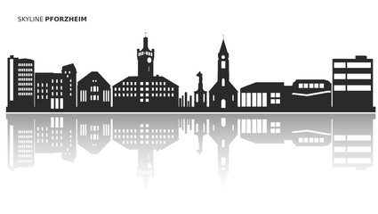 Fototapeta premium Skyline Pforzheim