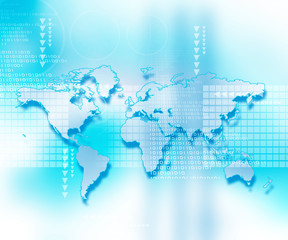 Hi-tech technological background.