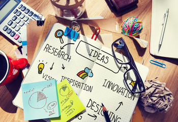 Ideas Thinking Innovation Motivation Tactics Concept