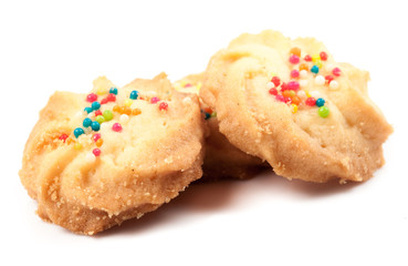 crackers on white background