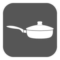 The pan icon. Dripping Pan symbol. Flat