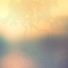 High-tech technology abstract background. Vector graphic template.
