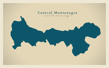 Modern Map - Central Montenegro ME