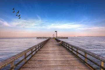 Fotobehang Pier in de Chesapeake Bay © flownaksala