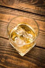Whiskey, top, glass.