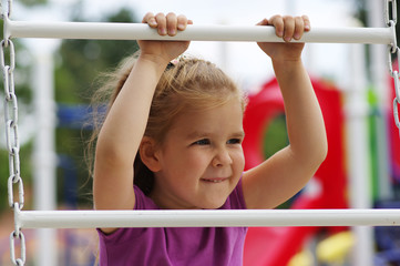 Fototapeta premium girl on the playground