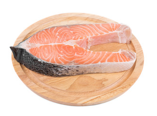 fresh salmon steak