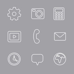 interface icon set