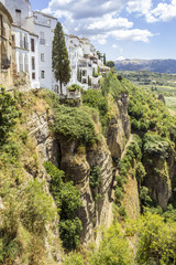 Fototapeta na wymiar Ronda landscape view. A Spanish city in Andalucia