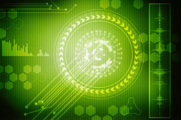 Background conceptual image of digital 3d icons