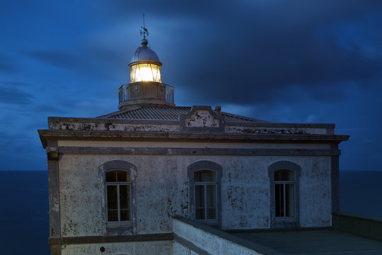 Lighthouse. Asturias coastline. Northern Spain.