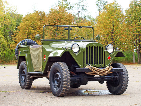 Soviet Military Automobile Gaz 67 From The WW2.