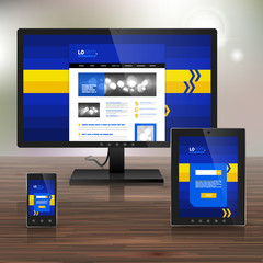 Corporate template design with applications