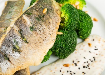 Fish, Grilled, Food.