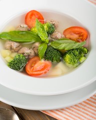 Appetizer, bowl, broth.