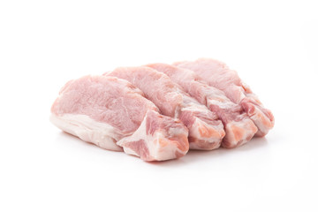 raw meat pork steak