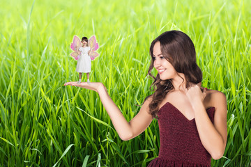 Lady with a fairy