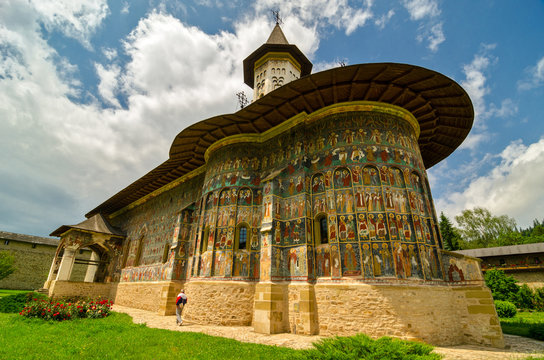 Sucevița Monastery, in the village Sucevița, 18 km away from the city of Rădăuţi, Suceava County. 